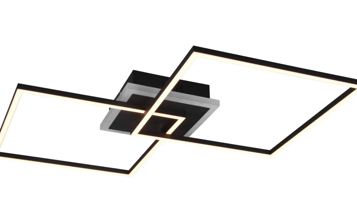 Plafonder-Reality Arribo Plafond LED fyrkantig mattsvart RGBW