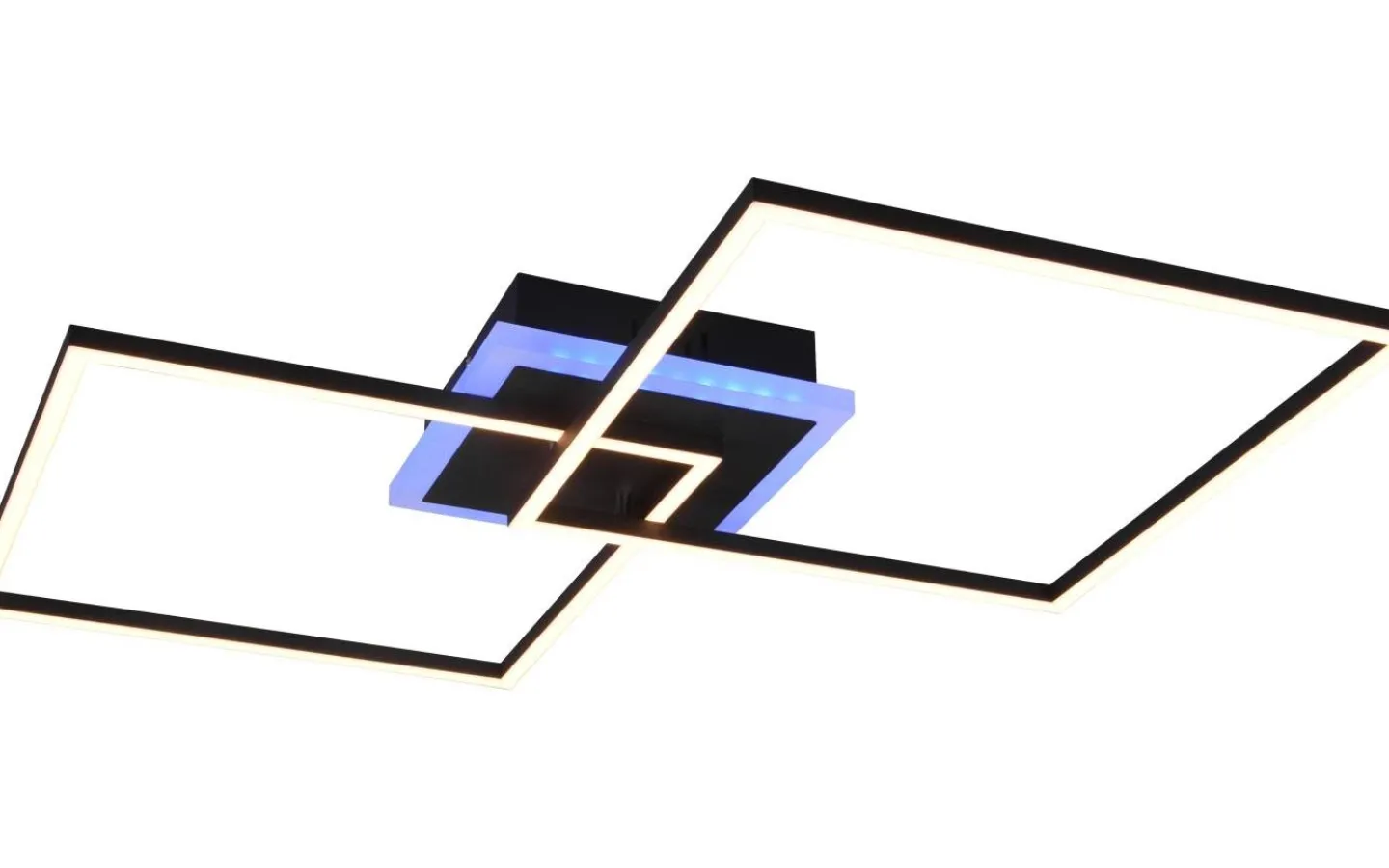 Plafonder-Reality Arribo Plafond LED fyrkantig mattsvart RGBW