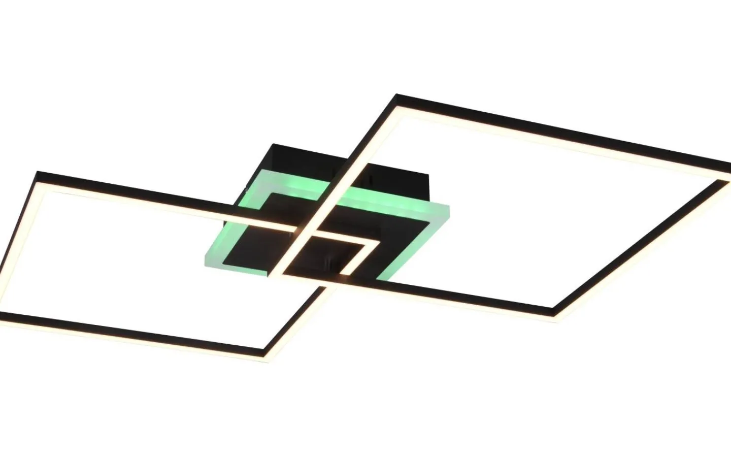 Plafonder-Reality Arribo Plafond LED fyrkantig mattsvart RGBW