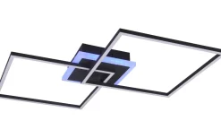 Plafonder-Reality Arribo Plafond LED fyrkantig mattsvart RGBW