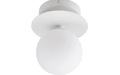 Badrumslampor Vägg|Badrumslampor Tak < Globen Lighting Art Deco Vägglampa/Plafond 16cm IP44 Vit