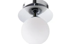 Badrumslampor Vägg|Badrumslampor Tak-Globen Lighting Art Deco Vägglampa/Plafond Krom/Vit IP44