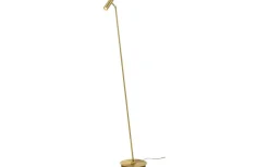 Golvläslampor-Aneta Artic Golvlampa 140cm LED 6W 3000K Matt Mässing
