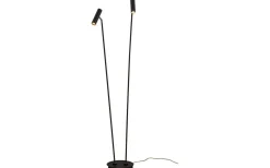 Golvläslampor < Aneta Artic Golvlampa Dubbel 137cm LED 2x6W 3000K Svart