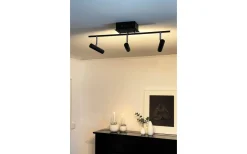 Avlånga Takspotlights|Takspot Med 3 Lampor < Aneta Artic Takspotlight 66cm LED 3x6W 3000K Svart/Krom