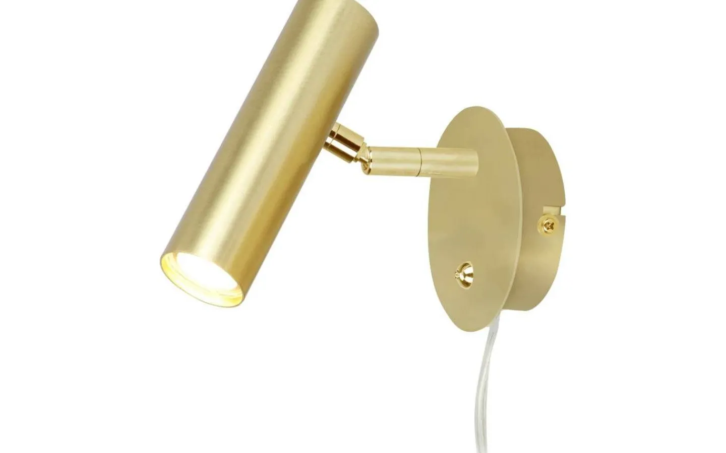 Sovrum|Läslampor-Aneta Artic Vägglampa LED 6W 3000K Mässing