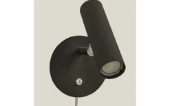 Sovrum|Läslampor < Aneta Artic Vägglampa LED 6W 3000K Svart/Krom