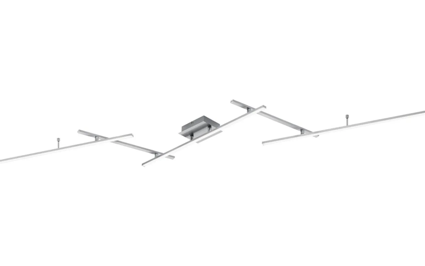 Plafonder-Trio Lighting Arvin Plafond LED borstad stål RGB