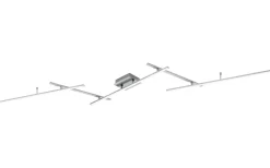 Plafonder-Trio Lighting Arvin Plafond LED borstad stål RGB