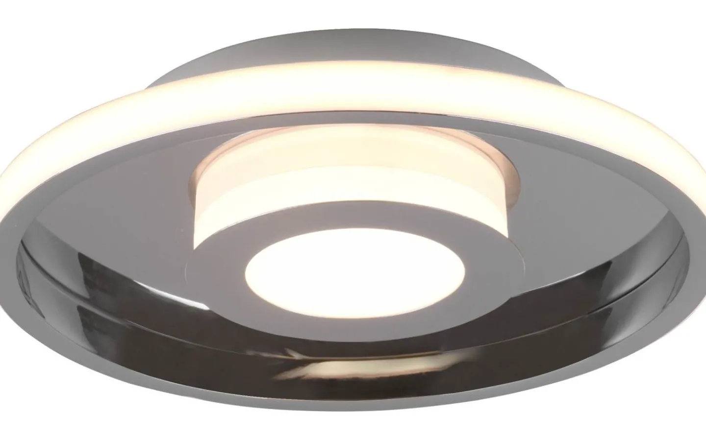 Badrumslampor Tak-Trio Lighting Ascari H2O Plafond LED 30cm krom IP44