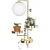 Vardagsrum|Lampetter-Globen Lighting Astoria Vägglampa 62cm G9 Borstad Mässing
