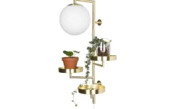 Vardagsrum|Lampetter-Globen Lighting Astoria Vägglampa 62cm G9 Borstad Mässing