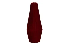 Plisserade Lampskärmar < Hallbergs Astrid Plisserad Stilskärm Ø13cm Satin Röd