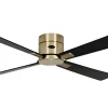 Takfläktar|Vardagsrum < Texa Design Astro 105cm Takfläkt Mässings Motor, Svarta/Körsbärs Blad