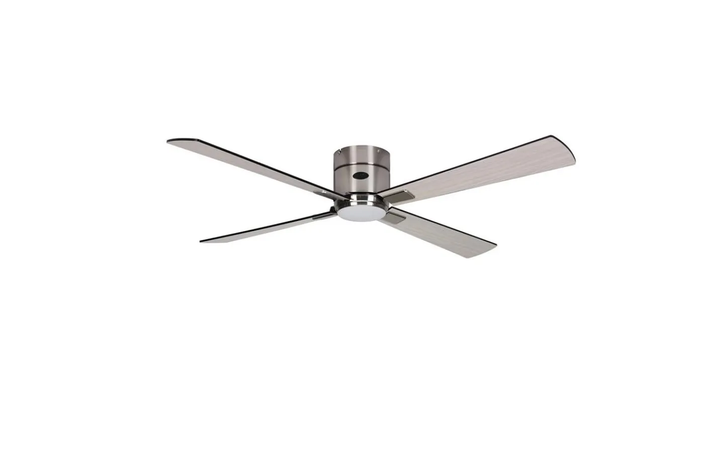 Takfläktar|Vardagsrum-Texa Design Astro 105cm Takfläkt Nickel Motor, Svarta/Ljusgrå Blad