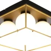 Hall & Trappa|Sovrum-Aneta Astro Plafond 28cm Svart/Guld