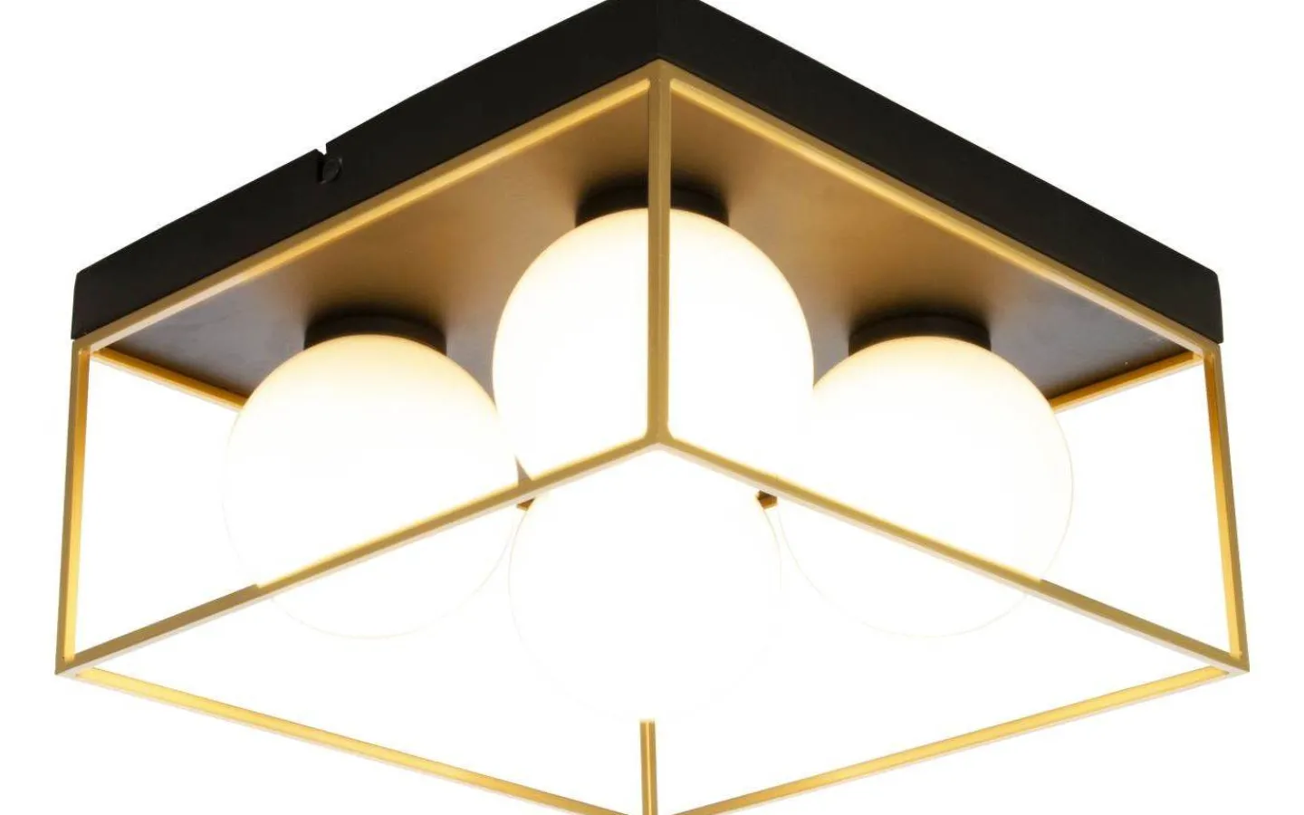 Hall & Trappa|Sovrum-Aneta Astro Plafond 28cm Svart/Guld