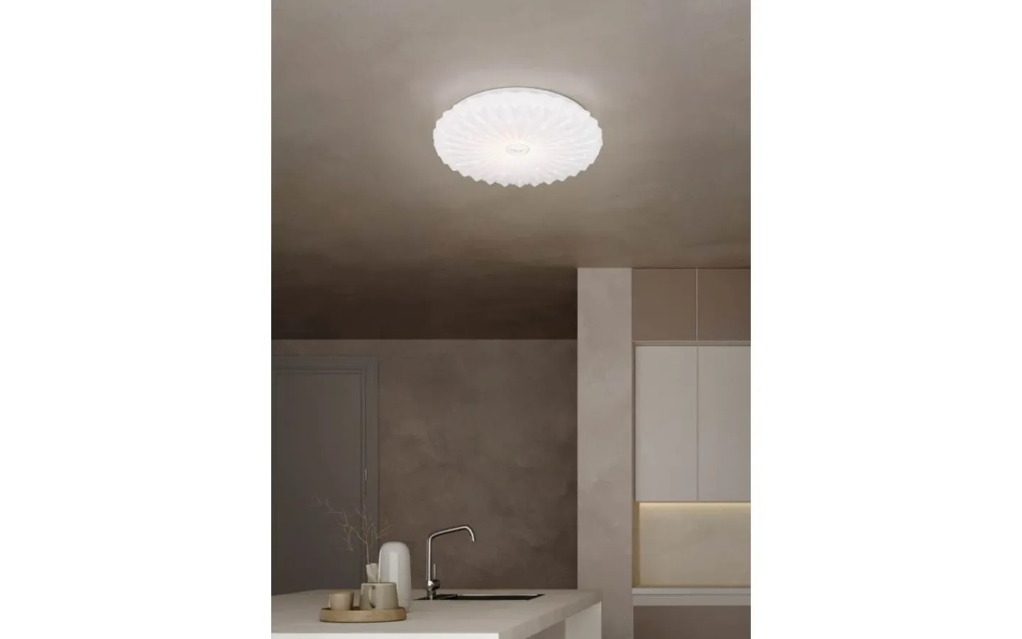 Plafonder-Reality Ataris Plafond LED 38cm vit