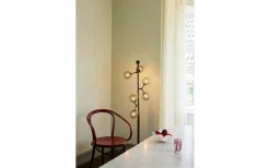 Golvlampor-Halo Design Atom Golvlampa 155cm Svart/Smoke