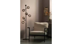 Golvlampor-Halo Design Atom Golvlampa 155cm Svart/Smoke