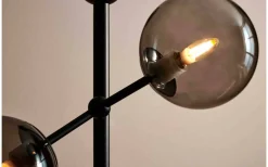 Golvlampor-Halo Design Atom Golvlampa 155cm Svart/Smoke