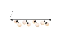 Avlånga Taklampor < Halo Design Atom Taklampa 123cm Svart/Opal