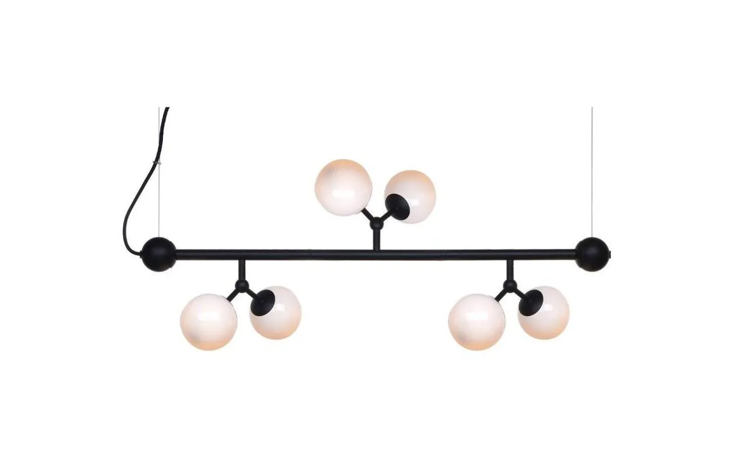 Avlånga Taklampor < Halo Design Atom Taklampa 80cm Svart/Opal