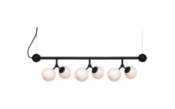Avlånga Taklampor < Halo Design Atom Taklampa 80cm Svart/Opal