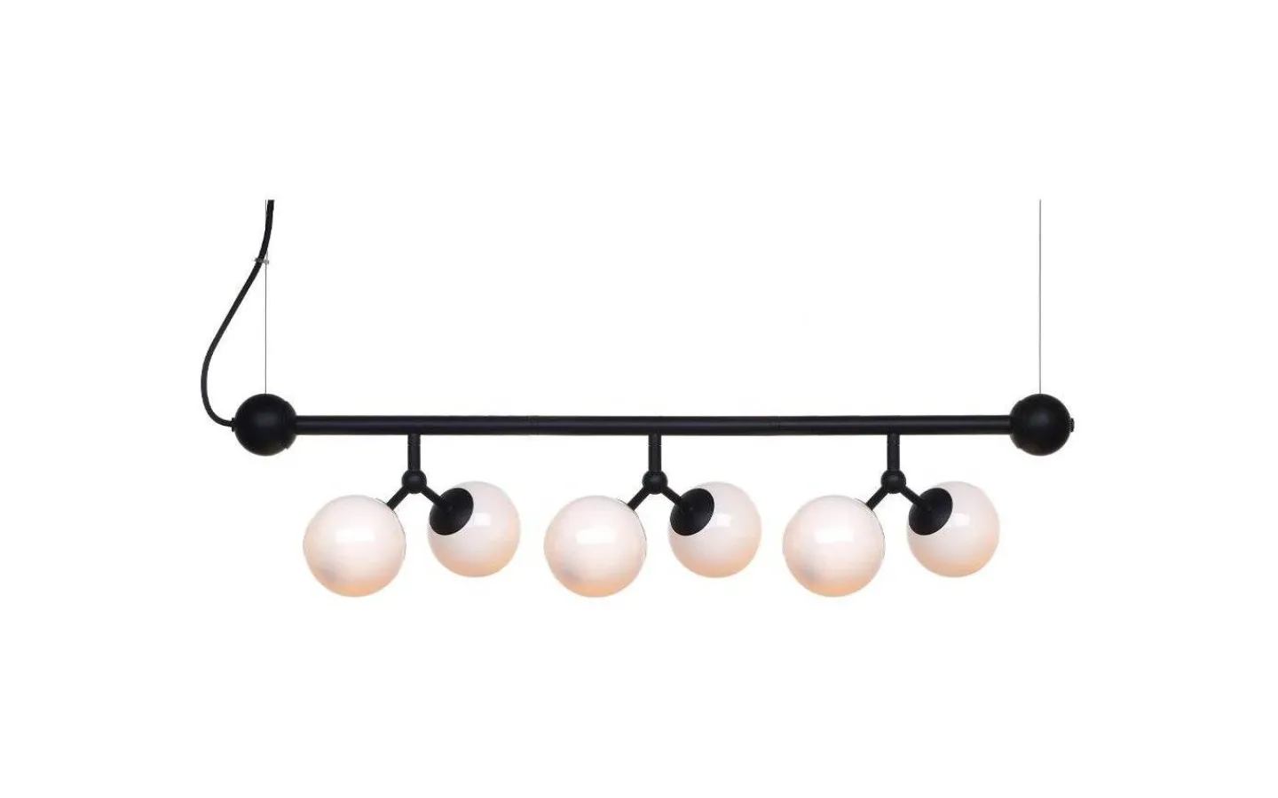 Avlånga Taklampor < Halo Design Atom Taklampa 80cm Svart/Opal