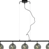 Avlånga Taklampor-Aneta Atom Taklampa 114cm Svart/Rök