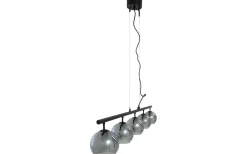 Avlånga Taklampor-Aneta Atom Taklampa 114cm Svart/Rök