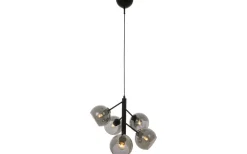 Vardagsrum-Aneta Atom Taklampa 48cm Svart/Rök