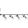 Avlånga Taklampor-Halo Design Atom Taklampa 123cm Svart/Smoke