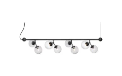 Avlånga Taklampor-Halo Design Atom Taklampa 123cm Svart/Smoke