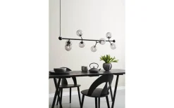 Avlånga Taklampor-Halo Design Atom Taklampa 123cm Svart/Smoke