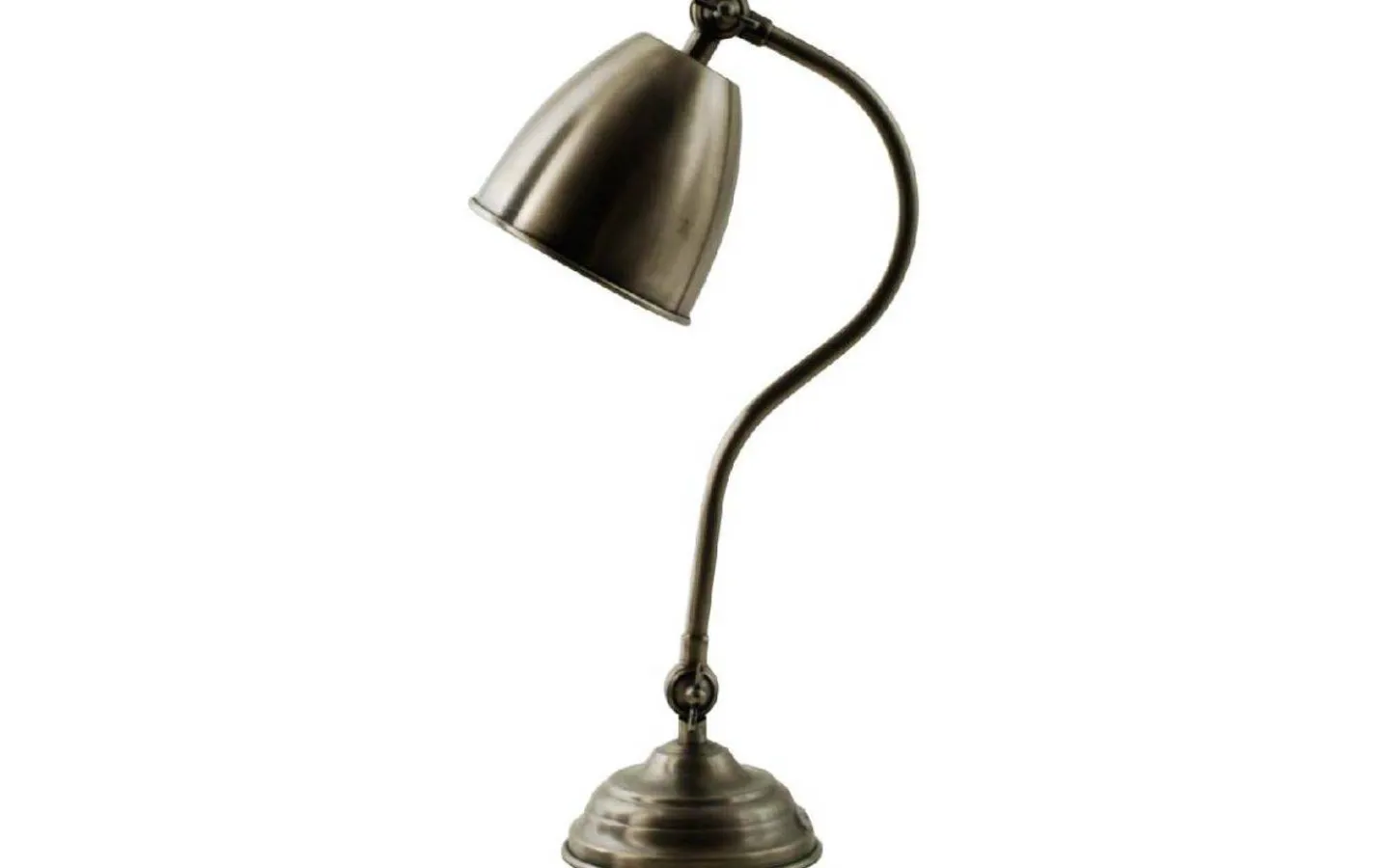 Skrivbordslampor-Hallbergs Atos Skrivbordslampa 48cm Antik Silver
