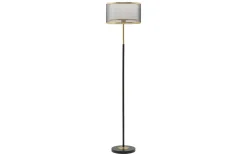 Golvlampor < Mauro Ferretti Azzurro Golvlampa 153cm Svart/Guld