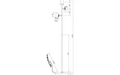 Golvläslampor-Aneta Balder Golvlampa 135cm Vit/Krom