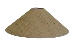 Enfärgade Runda Lampskärmar-Hallbergs Bali Lampskärm Ø50cm Natur