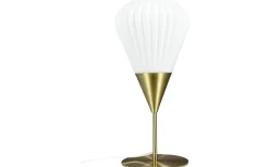 Bordslampor-Dyberg Larsen Ballon Bordslampa 45,5cm Opal/Mässing