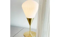 Bordslampor-Dyberg Larsen Ballon Bordslampa 45,5cm Opal/Mässing