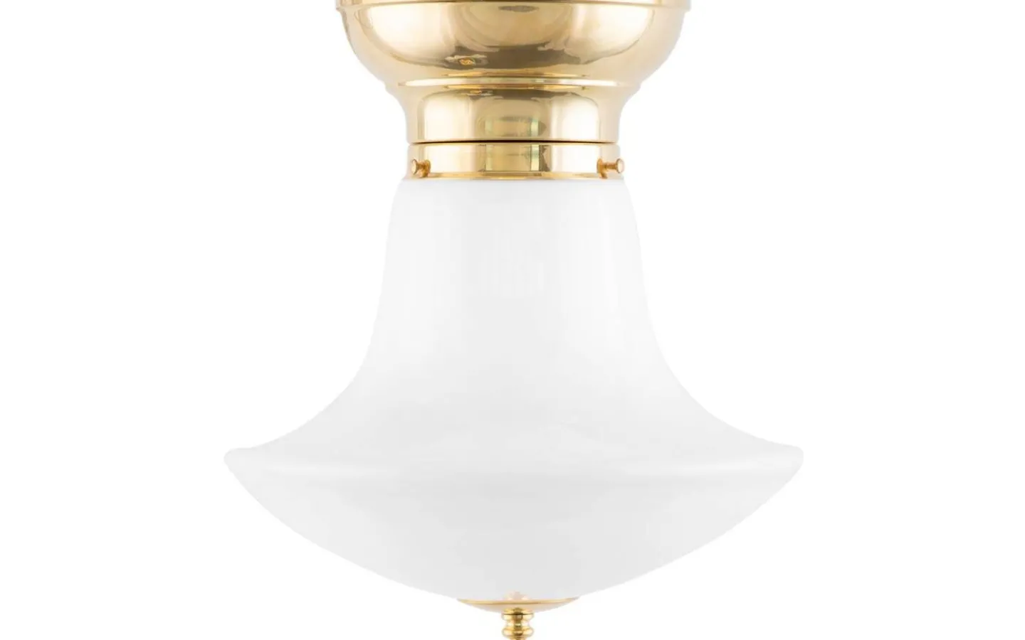Reservglas Och Reservdelar-Karlskrona Lampfabrik Balusterskärm 100/280 - Vitt överfångsglas