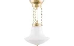 Reservglas Och Reservdelar-Karlskrona Lampfabrik Balusterskärm 100/280 - Vitt överfångsglas