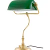 Skrivbordslampor-Karlskrona Lampfabrik Bankirlampa - Mässing