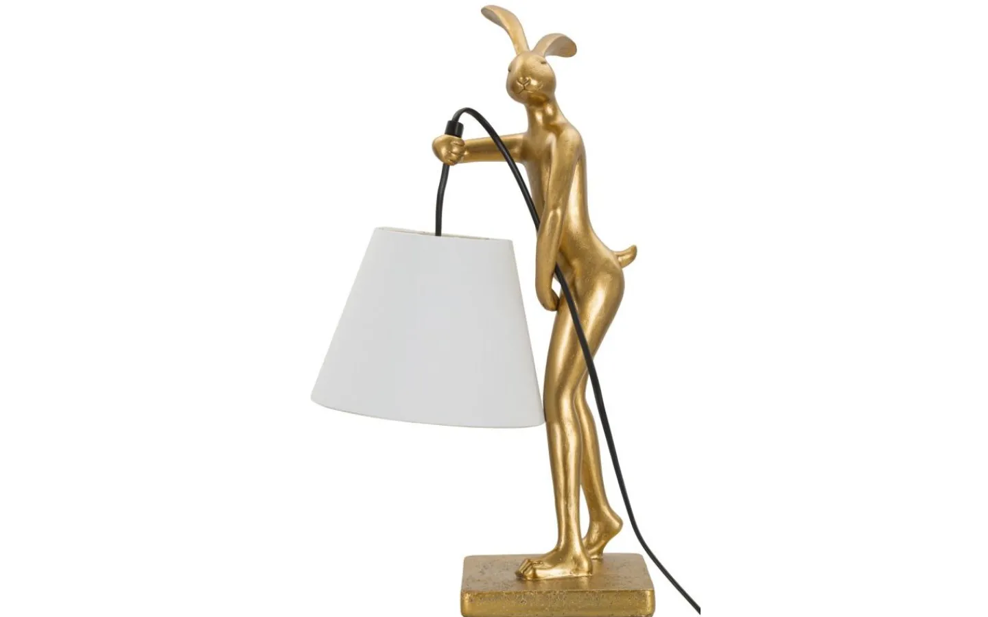 Bordslampor-Mauro Ferretti Barca Bordslampa Kanin 47cm Guld