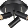 Hall & Trappa|Runda Takspotlights-Markslojd Barcelona Takspotlight Svart 3L