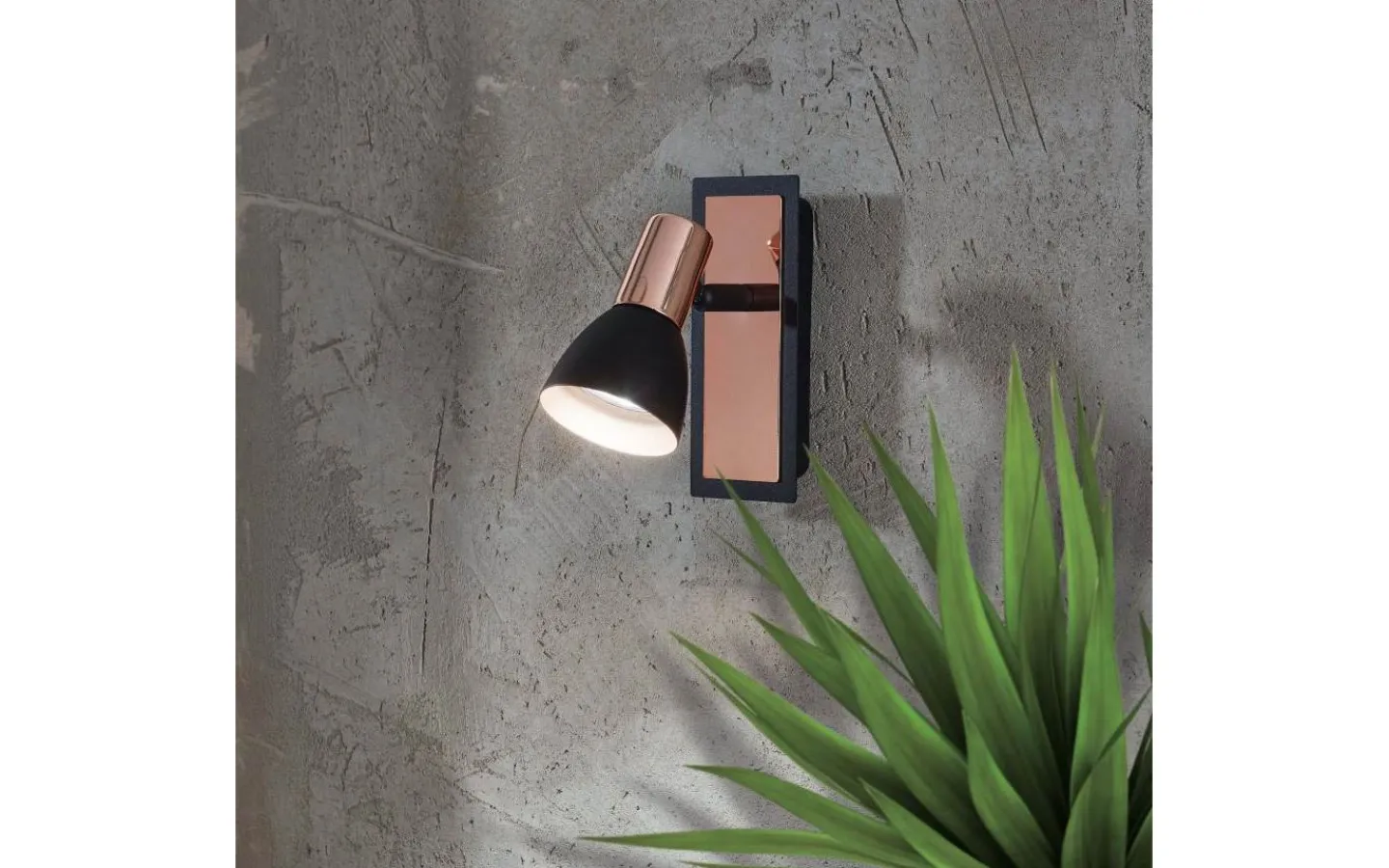 Läslampor-Eglo Barnham Vägglampa LED Svart