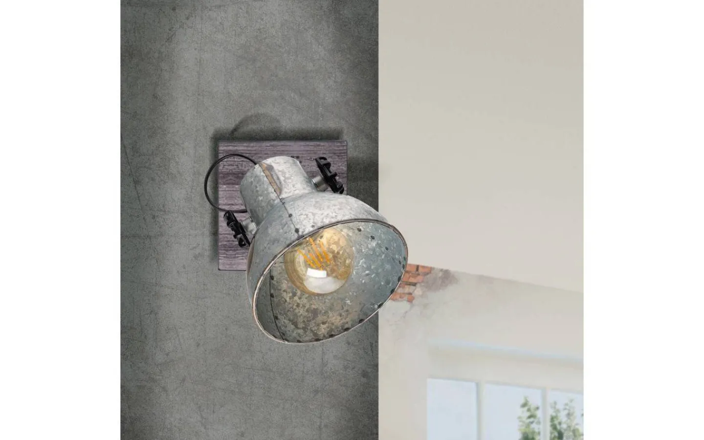 Läslampor-Eglo Barnstaple Vägglampa Grå