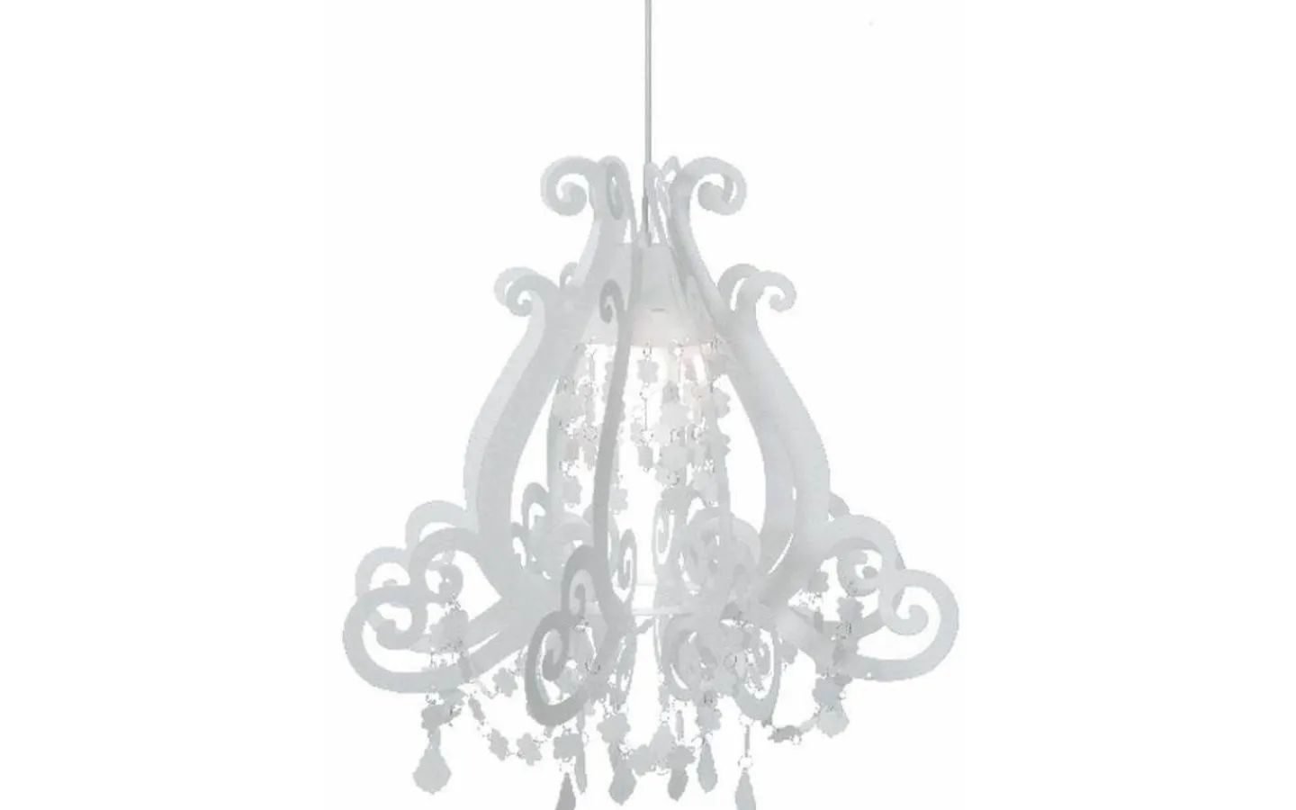 Barnrum-Oriva Barock Taklampa 45cm Vit