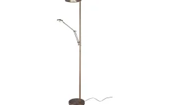 Uplight|Golvläslampor < Trio Lighting Barrie Golvlampa LED i mässing